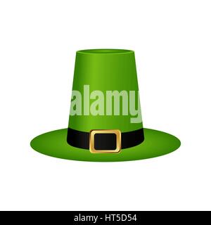 Hat cylinder on St. Patrick's Day Stock Vector