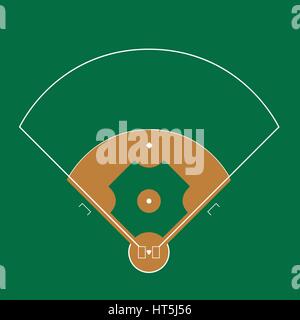 Baseball field illustration Stock Vector Image & Art - Alamy
