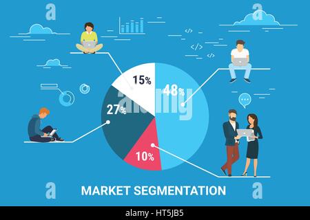 Market segmentation infographic concept illustration Stock Vector Art ...