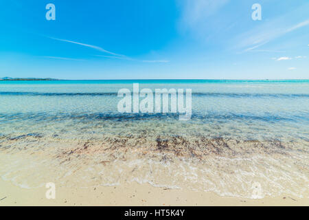 la cinta beach on a sunny day in sardinia Stock Photo