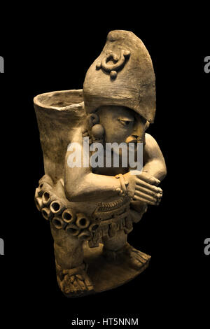 Figurine Clay pot Zapotec  (culture) Zapotecs Civilization  Pre Columbian Mesoamerican  Central America  500 BC  - 900 AD American Stock Photo