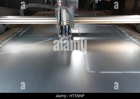 industrial sheet metal plasma cutter Stock Photo