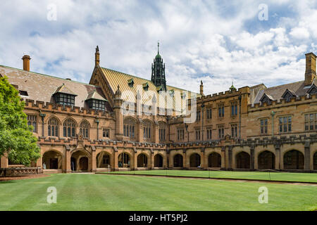 Victorian architecture at the University of Sydney with Gothic style ...