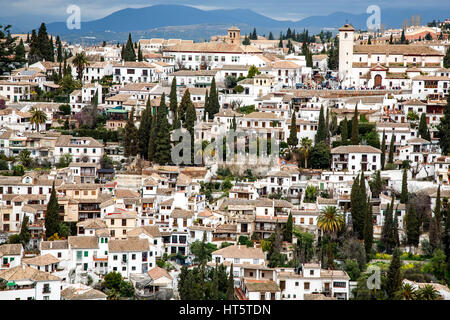 El Albaicin (old Arab quarters), Granada, Spain Stock Photo