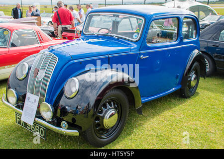 MANCHESTER, UNITED KINGDOM - JULY 11, 2015: A 1939 classic Morris 8 Series E. July 2015. Stock Photo