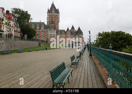 La Promenade des Gouverneurs in Old Quebec City Stock Photo