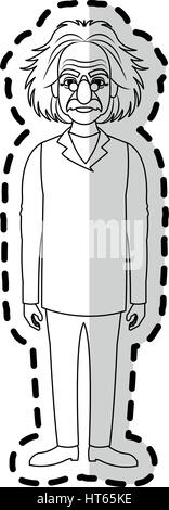 albert einstein icon image  Stock Vector