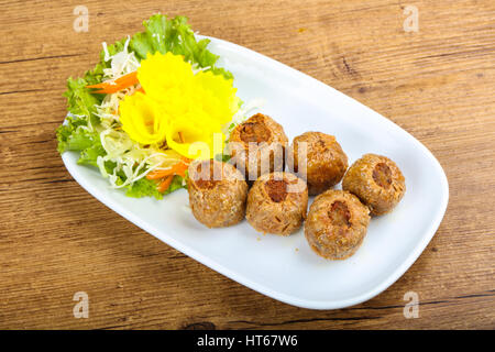 Asian style - delicous crab roll with spices Stock Photo