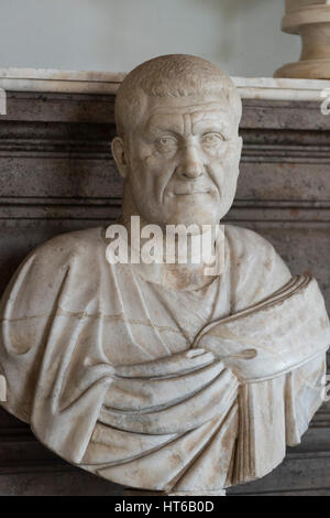 Rome. Italy. Portrait bust of Roman Emperor Maximinus Thrax (ca. 173-238 AD). Hall of the Emperors, Capitoline Museums. Sala degli Imperatori, Musei C Stock Photo