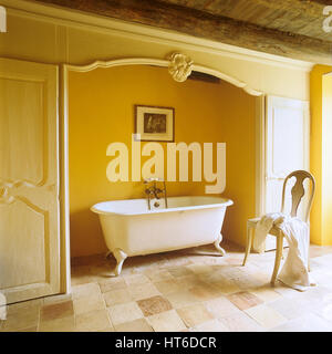 Bathtub in a recess. Stock Photo