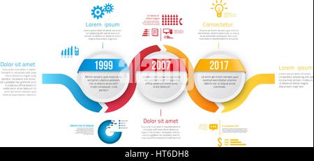 Infographic style colored menu or arrows option Stock Vector