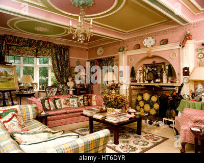 Edwardian style living room. Stock Photo