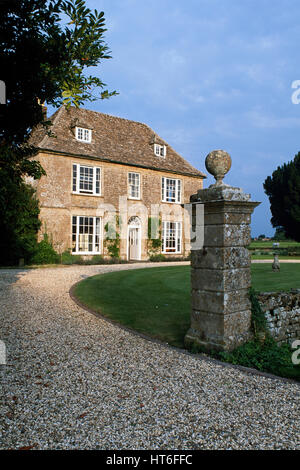 Driveway of country house. Stock Photo