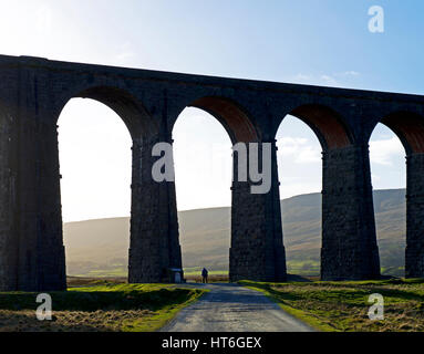 The Ribblehead Viaduct, on the Dettle & Carlisle railway line, Ribblesdale, Yorkshire Dales National Park, North Yorkshire, England UK Stock Photo