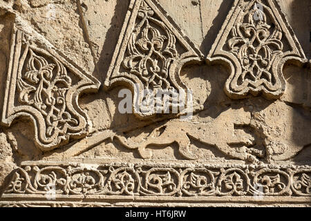 detail of lion blazon of Sultan Baybars on his madrasa in Cairo, Egypt Stock Photo