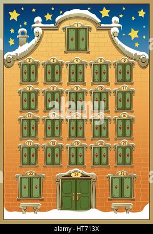 Advent calendar Stock Vector
