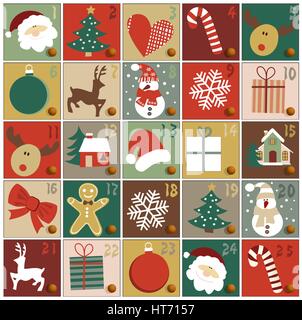 Advent calendar Stock Vector