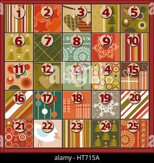Advent calendar Stock Vector