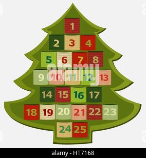 Advent calendar Stock Vector