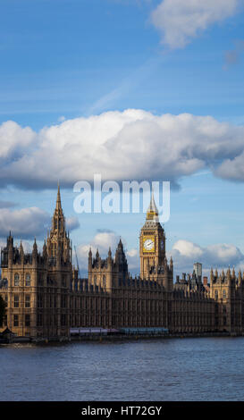 Palace of Westminster and Big Ben in London, England. Stock Photo