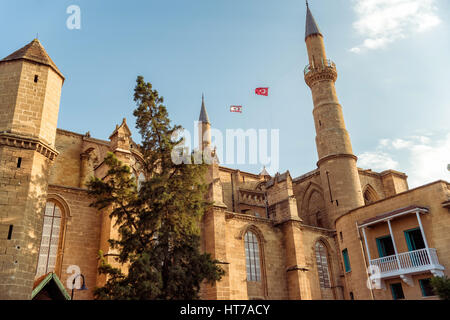 Selimiye Mosque, formerly St. Sophia Cathedral. Nicosia, Cyprus. Stock Photo