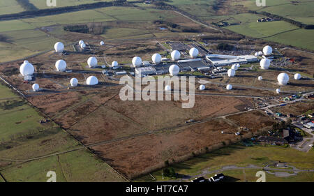 aerial view of Menwith Hill near Harrogate, North Yorkshire Stock Photo