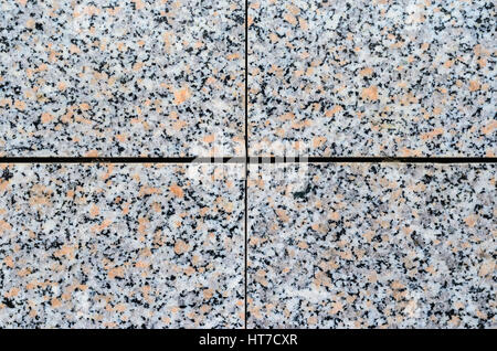 Gray polished granite texture use for background. Seam tiles Stock Photo