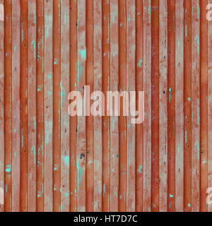 Flaking paint texture of the old container. Brown red cargo ship container repeating texture Stock Photo