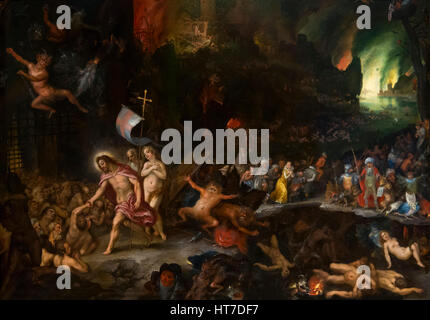 Christ's Descent into Limbo, by Jan Brueghel the Elder and Hans Rottenhammer, 1597, Royal Art Gallery, Mauritshuis Museum, The Hague, Netherlands, Eur Stock Photo