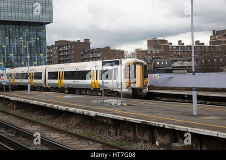 South Eastern trains at Waterloo East Railway Station Stock Photo