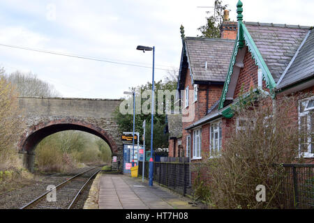 Hopton Heath railway station number 3649 Stock Photo