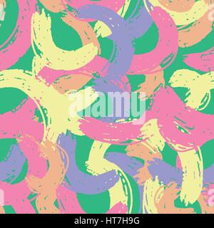 Seamless pattern with realistic paint splashes Stock Vector