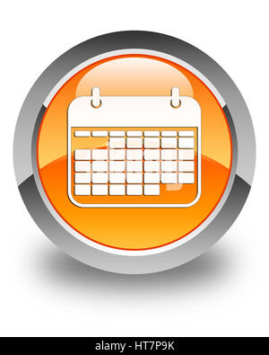 Illustration of an orange calendar icon Stock Photo - Alamy