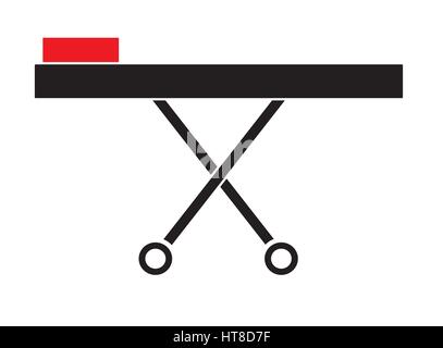 Stretcher icon vector isolated in white background. Medical icons. Stock Vector