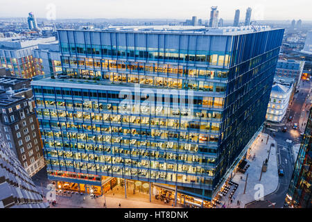 England, London, Southwark, Bankside, The Blue Fin Building Stock Photo