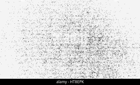 Grunge overlay texture. Vector illustration of black and white abstract grainy background with dust and noise for your design Stock Vector