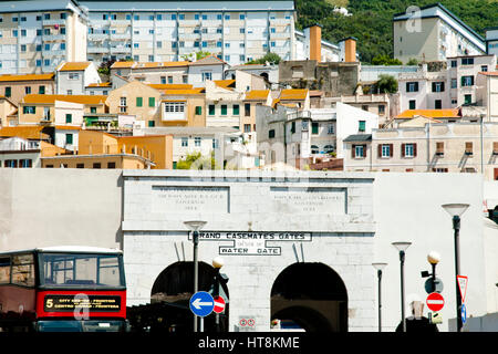 Grand Casemates Gate - Gibraltar Stock Photo