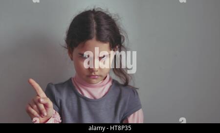 Teen Girl Shaking Her Head No Finger Gesture Gesture Is Not Denial ...