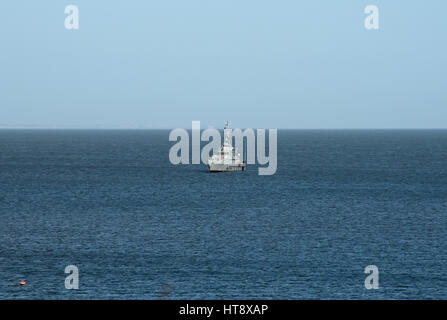 UK Border Force off Old Harry Rock, Dorset Stock Photo