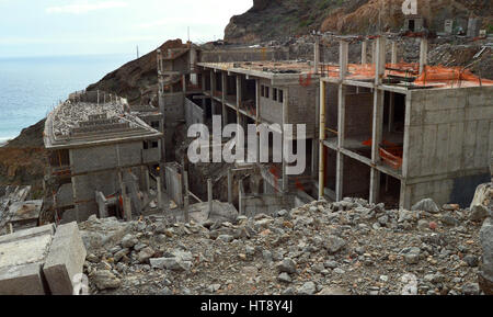 Unfinished hotel on Gran Canaria Spain Stock Photo