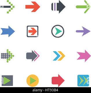 arrow web icons for user interface design Stock Vector Image & Art - Alamy