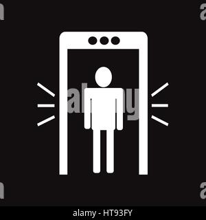 Metal detector icon illustration design Stock Vector