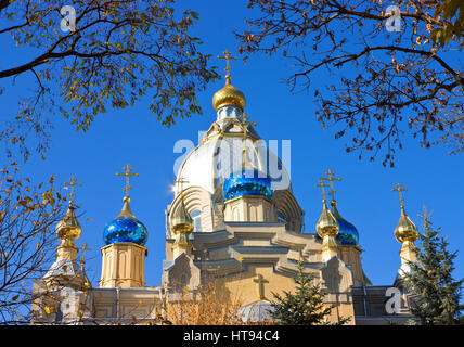 Church Of St. Great Martyr And Healer Panteleimon In Yessentuki,Northern Caucasus,Russia. Stock Photo