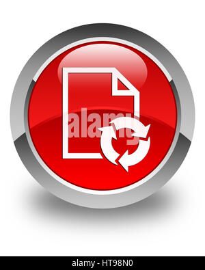 sync document file paper page transfer single isolated icon with smooth ...