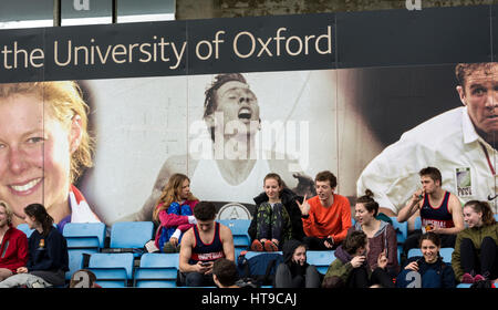 Runners at the Iffley Road track for the annual Teddy Hall Relays, Oxford, UK Stock Photo