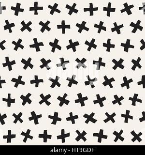 Vector Seamless Pattern. Abstract Background With Scattered Geometric Shapes. Stock Vector