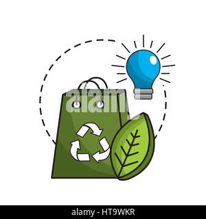 reduce and save electry energy icon Stock Vector