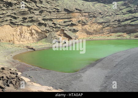 Charco de los Clicos, El Golfo, Lanzarote Stock Photo