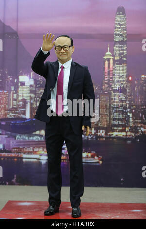 Shenyan, China. 9th Mar, 2017. A wax figure of Li Ka-shing at an expo in Shenyang, northeast China. Wax figures of Chinese and international celebrities can be seen at an expo in Shenyang, northeast China's Liaoning Provice, March 9th, 2017. Credit: SIPA Asia/ZUMA Wire/Alamy Live News Stock Photo