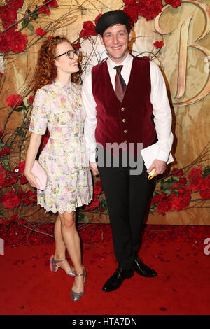 Sydney, Australia. 9th Mar, 2017. US actor, comedian and singer Josh Gad and local celebrities walked the red carpet at the Australian Premiere of Disney's new live-action film Beauty and the Beast in Sydney at The State Theatre Sydney, 49 Market St, Sydney NSW 2000. Pictured: Yellow Wiggle, Emma Watkins and Purple Wiggle, Lachlan Gillespie (The Wiggles). Credit: Credit: Richard Milnes/Alamy Live News Stock Photo